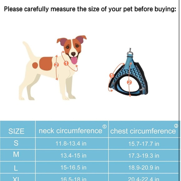 Vest Harness for Small breed Dogs, Reflective Harness and Leash - Picture 4 of 7